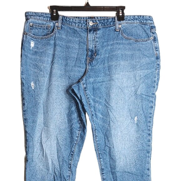 GAP Sexy Boyfriend Jeans Womens 34 Light Wash High Rise 100% Cotton Denim - Picture 2 of 4